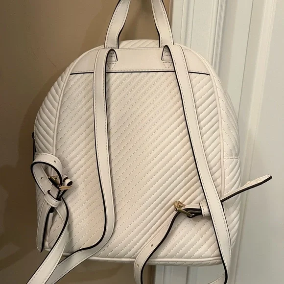 Michael Kors White Backpack with Rainbow Stripes - Picture 5 of 5